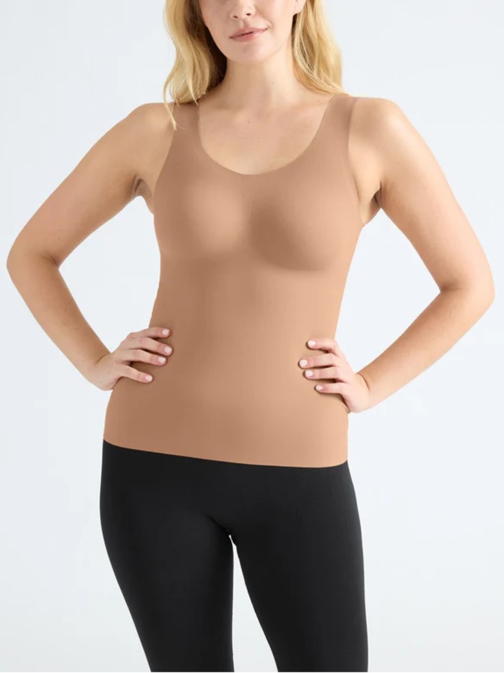 Knix Luxe Lift Shaping Seamless Studio Scoop Neck Tank Top Smoothing Sz L
